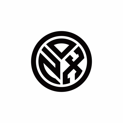 LOGOS 椅子✕２ Luxury initial zx monogram logo design elegant emblem letter