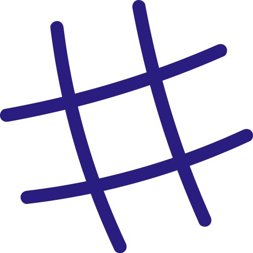 Abstract circle line doodle Royalty Free Vector Image