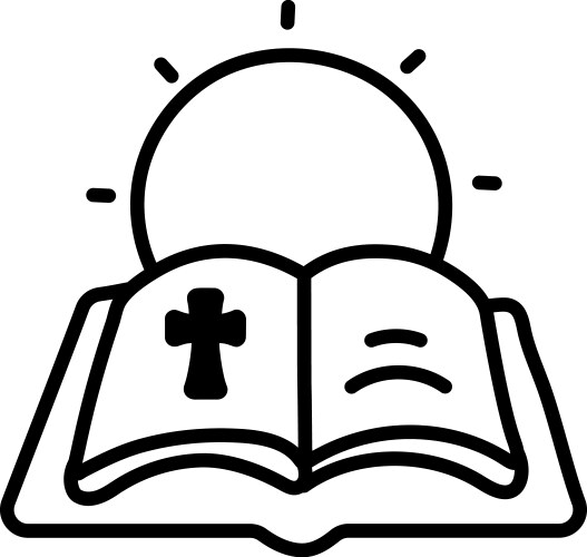 Open bible Vector Image