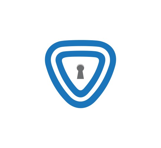 Security logo icon design cyber Royalty Free Vector Image