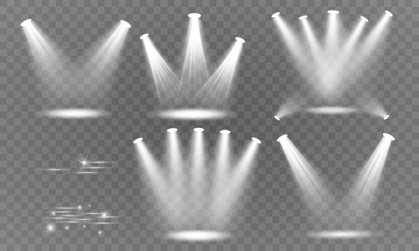 Spotlight light Royalty Free Vector Image - VectorStock
