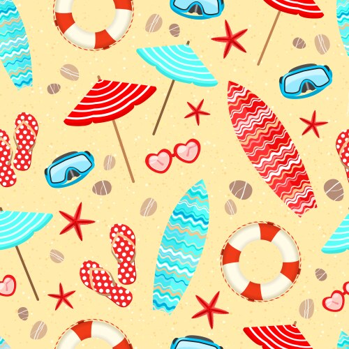 Travel seamless pattern Royalty Free Vector Image