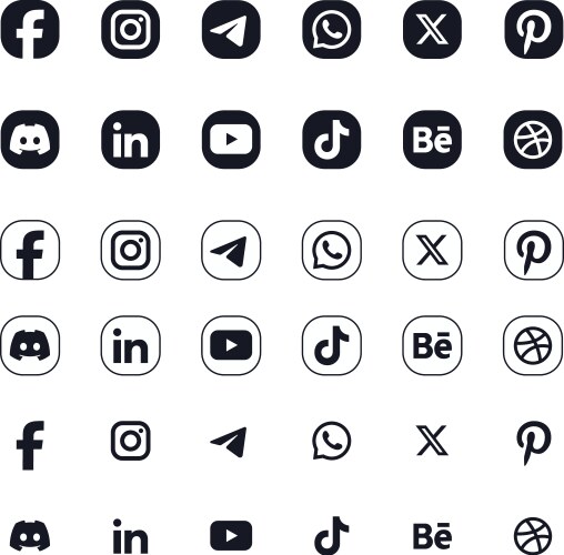 Instagram Logo Black and White Vector Images (over 4,100)