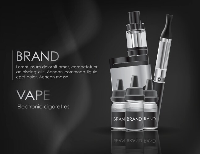 Vape banner Vector Images & Graphics for Commercial Use