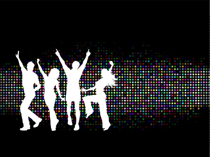 People dancing Royalty Free Vector Image - VectorStock
