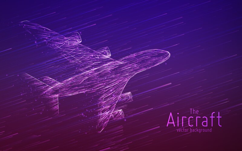 Airplane wireframe Vector Images & Graphics for Commercial Use ...