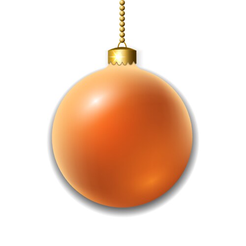 Glass christmas ball Royalty Free Vector Image