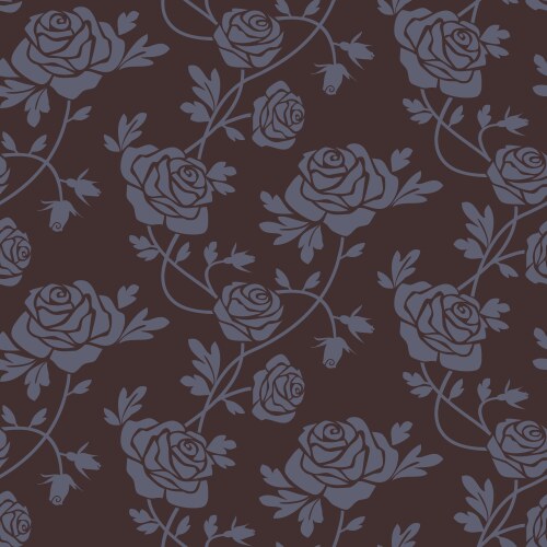 Roses seamless pattern Royalty Free Vector Image