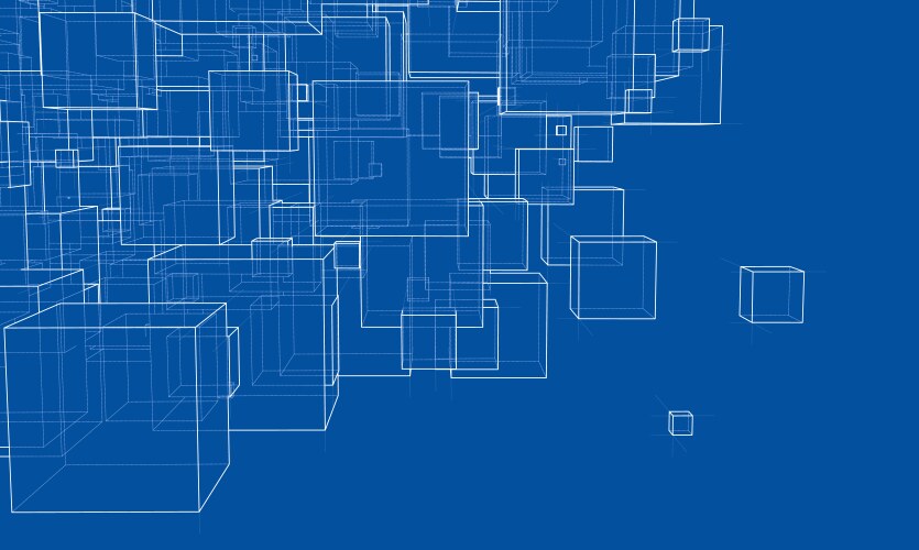 Abstract boxes background Royalty Free Vector Image