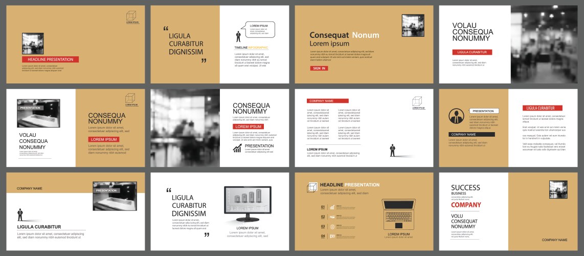 Presentation and slide layout background design vector image