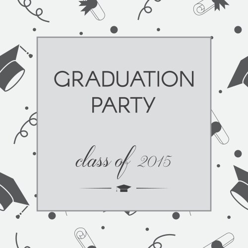 Graduation party Royalty Free Vector Image - VectorStock