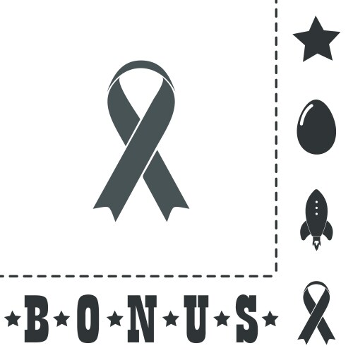 Aids Ribbon Symbol Icon Vector Image