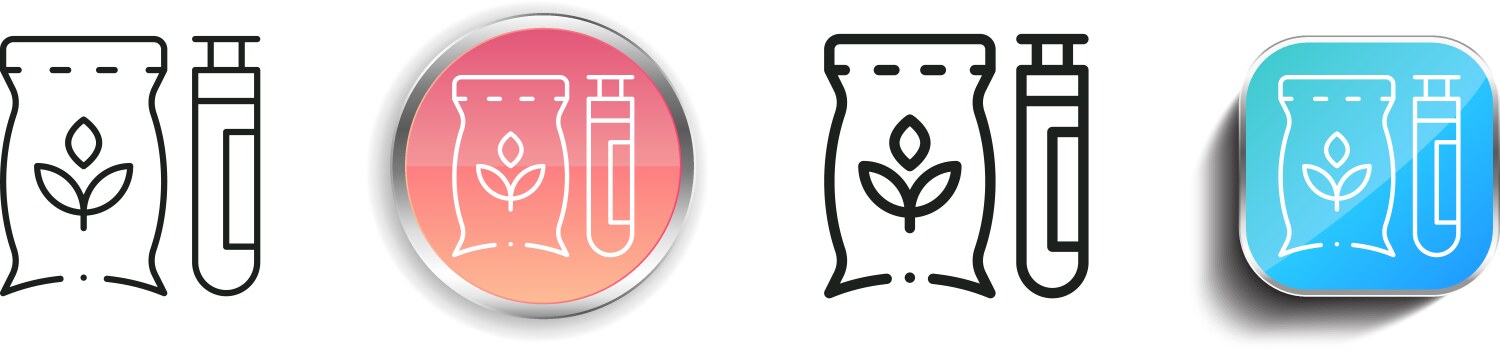 Catnip icon thin linear regular and button style vector image