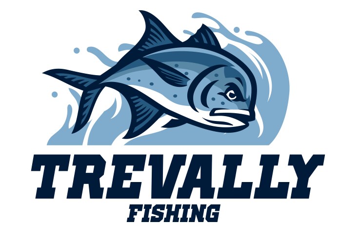 giant trevally fishing vector image