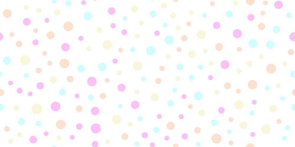 Seamless pattern with random colorful dots vector image