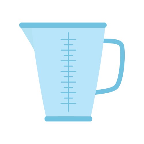 Measuring cup icon kitchen isolated Royalty Free Vector