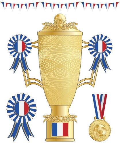 france football trophy vector