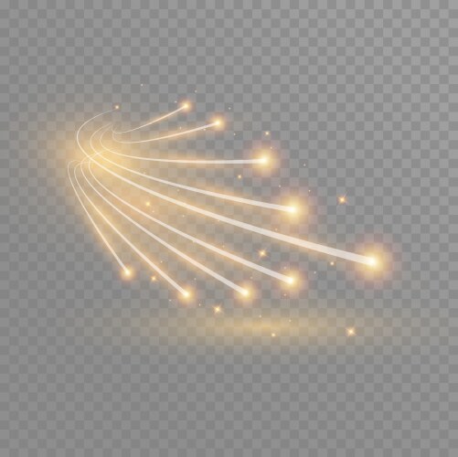 Abstract glowing magic star light effect Vector Image