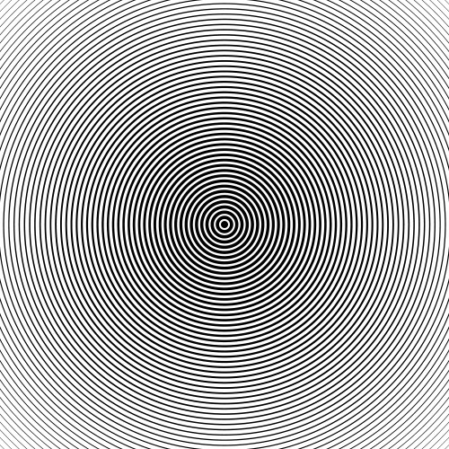 Concentric circular line pattern design vector image