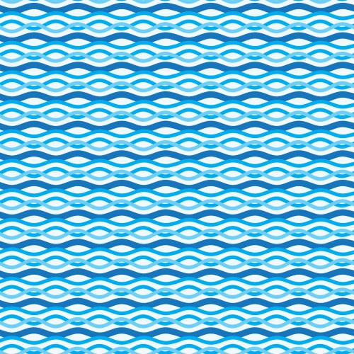 Ocean Wave Pattern - Blue – Royalty-Free Vector | VectorStock