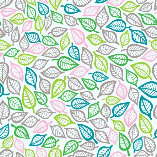 Seamless pattern with leaf abstract texture vector image