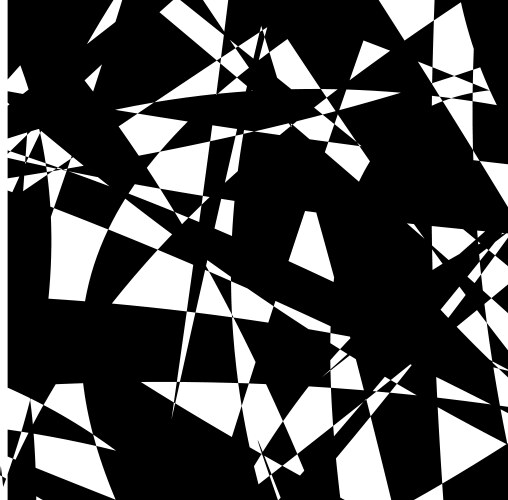 Abstract geometric fragmentation pattern vector image