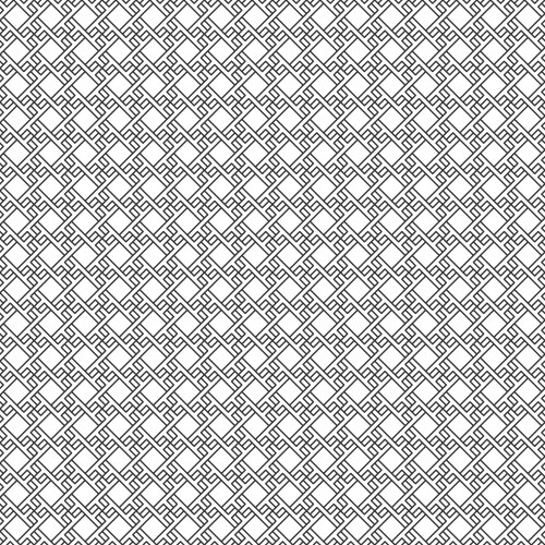 Seamless pattern with overlapping geometric square vector image