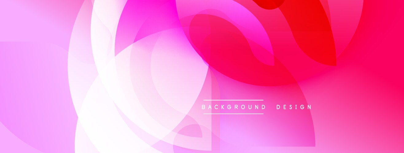 Abstract pink design overlapping shapes create vector image
