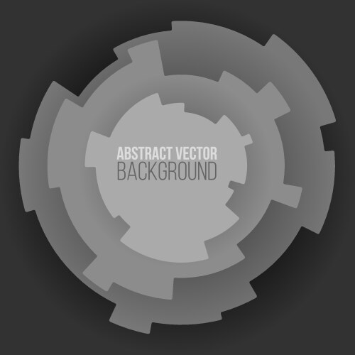 Abstract round ornament Royalty Free Vector Image