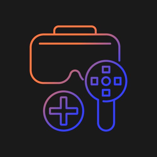 Can be used with game controller gradient manual vector image
