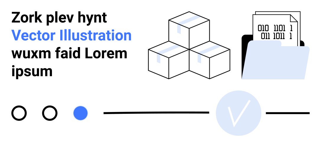 Efficient data management with file organization vector image