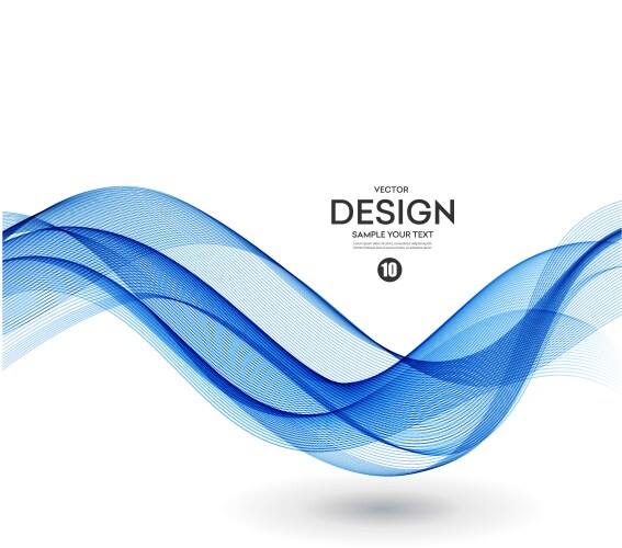 Abstract blue wavy water background Royalty Free Vector