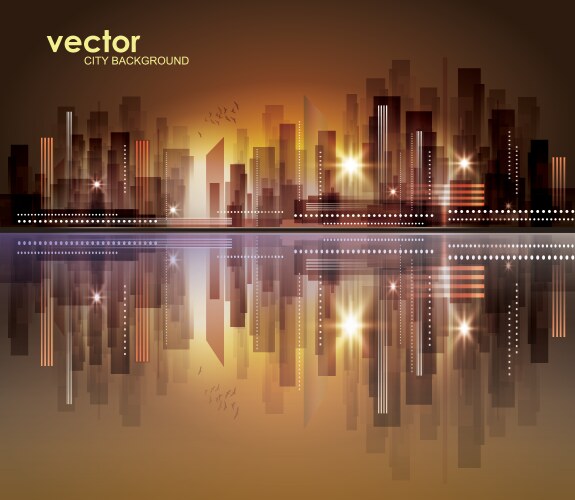 Futuristic cityscape background Royalty Free Vector Image