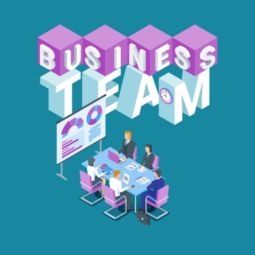 business team concept vector image