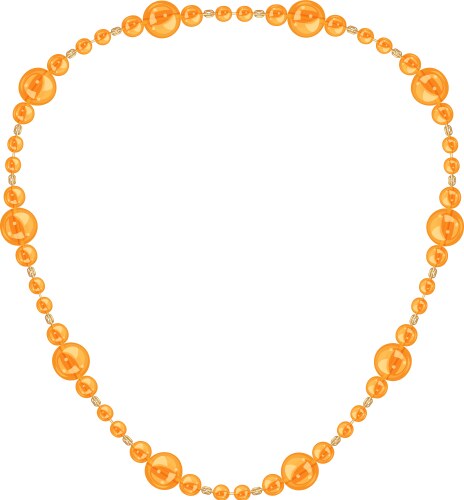 Ruby necklace icon cartoon style Royalty Free Vector Image