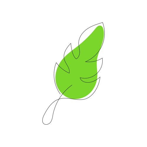 Leaf icon vector image