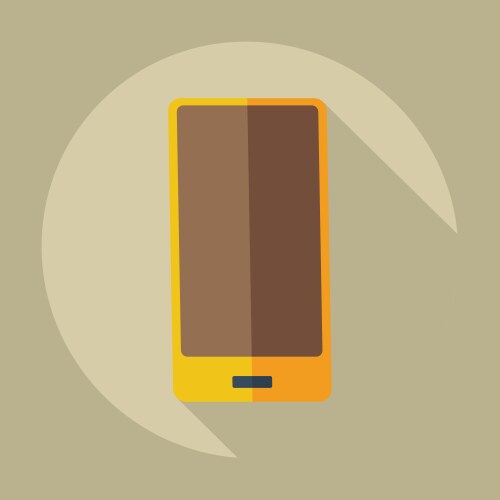 Flat modern design with shadow icons mobile phone vector image