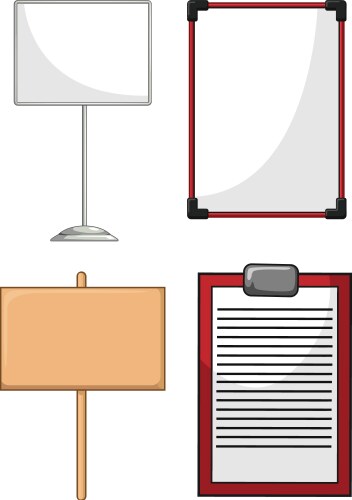 Writing on board Royalty Free Vector Image - VectorStock