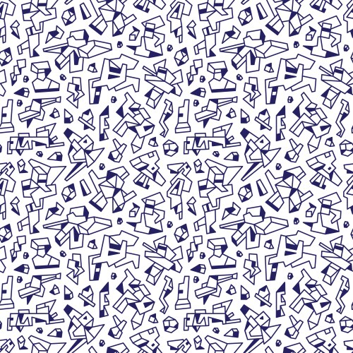Technology robots - abstract seamless background vector image