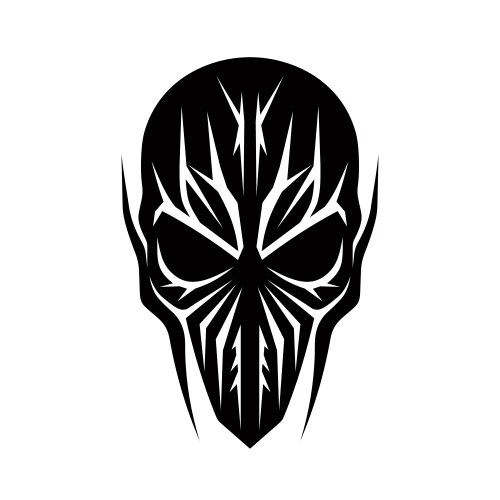 Scary demon face Royalty Free Vector Image - VectorStock