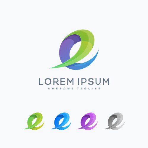 Creative 3d abstract letter r logo design Vector Image
