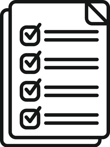 Checklist icon Royalty Free Vector Image - VectorStock
