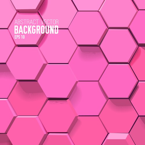 Abstract blue hexagon background Royalty Free Vector Image