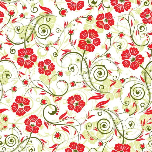 Indian floral seamless pattern Royalty Free Vector Image