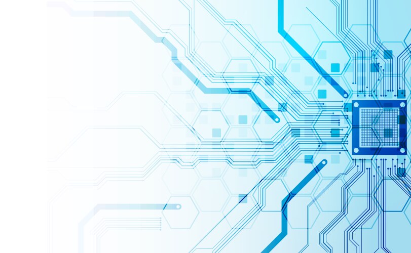 cpu concept circuit board technology abstract vector