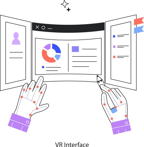 Vr Score Interface Vr interface Royalty Free Vector Image - VectorStock