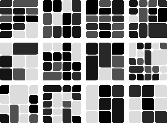 Asymmetric Grid Pattern – Royalty-Free Vector | VectorStock