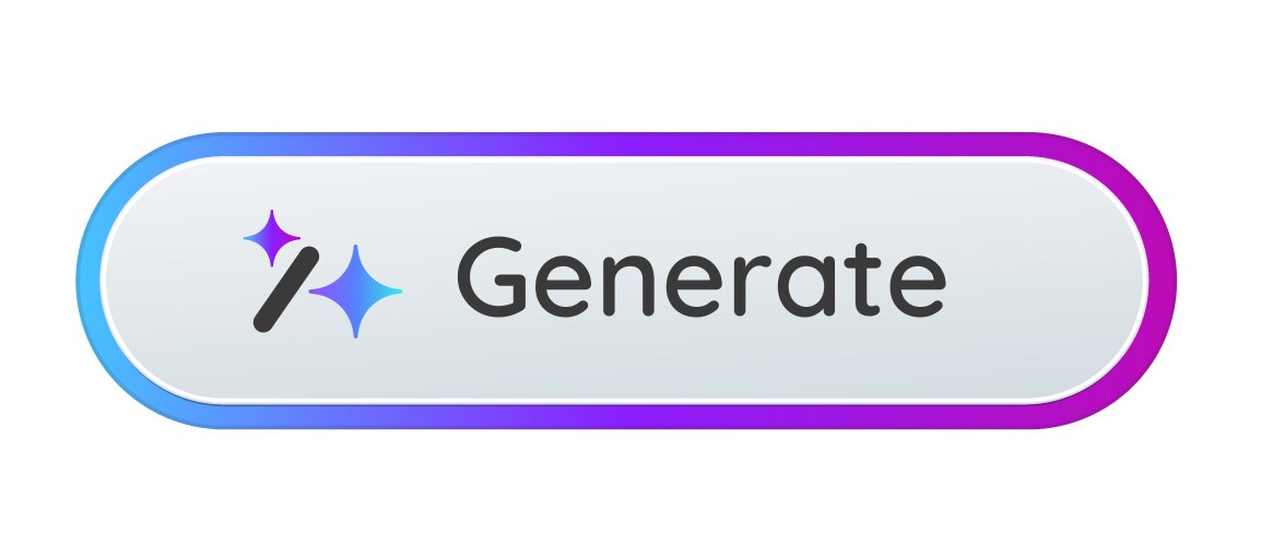 Ai button generate design click to generative vector image