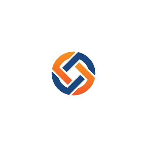 Circle arrow round check list logo Royalty Free Vector Image