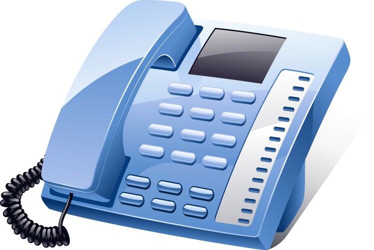 landline phone vector image